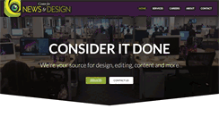 Desktop Screenshot of centerfornewsanddesign.com